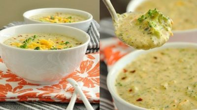 Сливочно-сырный суп с брокколи и специями