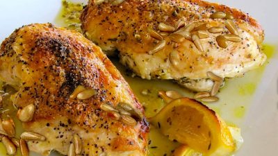 Куриное филе в медово-лимонном маринаде в духовке