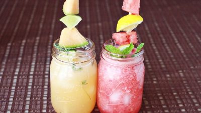 Арбузная и дынная вода с мятой и тимьяном