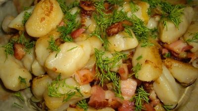 Сырные галушки с манкой