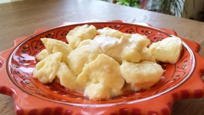 Простые галушки из хлеба