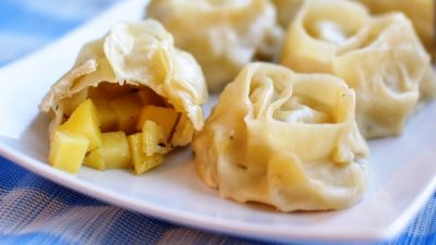 Картофельные манты без мяса