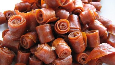 Абрикосовая пастила с косточками