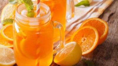 Апельсиновый компот с цедрой