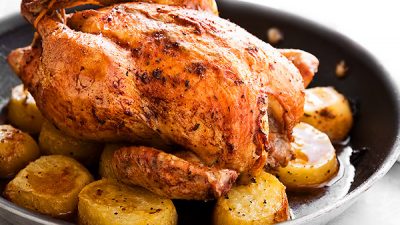 Курица с картофелем под маринадом
