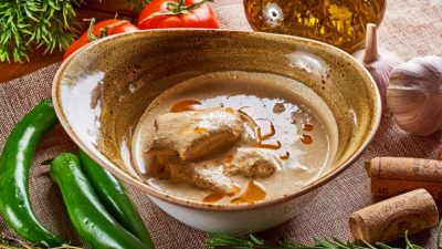 Сливочный соус с хреном и грецкими орехами