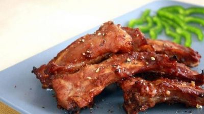 Свиные ребрышки под ананасовым маринадом