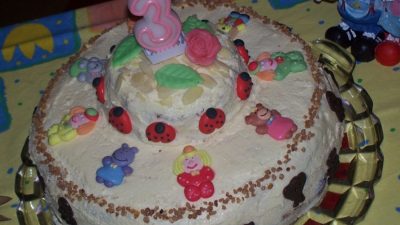 Торт на три года с кремом из сгущенки