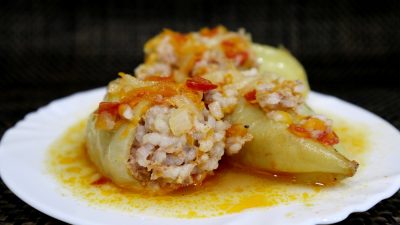 Фаршированный перец с рисом и фаршем