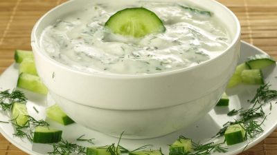 Соус для греческого салата с йогуртом