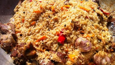 Плов по-узбекски из филе баранины