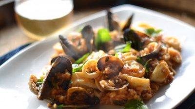 Ризотто с любимыми морепродуктами