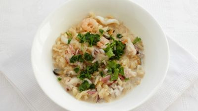 Итальянское ризотто в мультиварке с морепродуктами