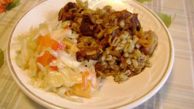 Классическая перловая каша с говядиной