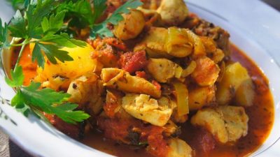 Рецепт рагу из курицы с картошкой и овощами