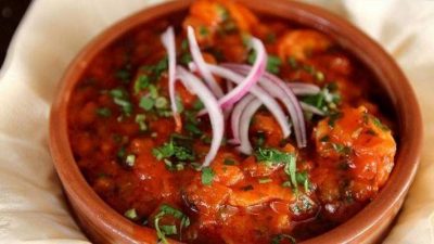 Грузинское чахохбили из курицы с зеленью