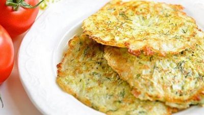Кабачковые оладьи без яиц со специями