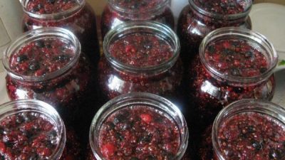 Варенье из черной смородины с малиной на зиму