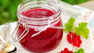 Варенье из свежей красной смородины на зиму
