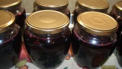 Варенье из замороженной черники через мясорубку