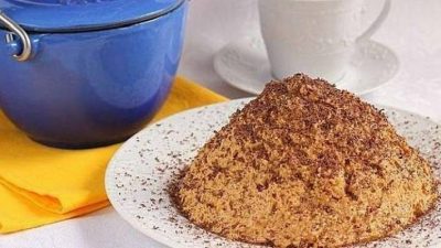 Ореховый торт из песочного печенья