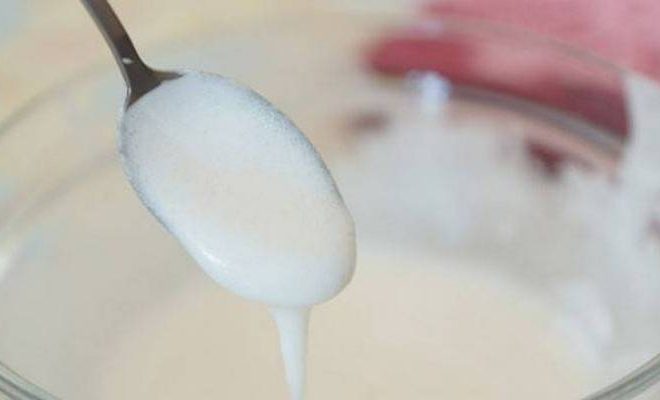 Белковая глазурь с сахарной пудрой и желатином