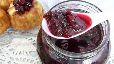 Варенье-пятиминутка из вишни без косточек со стерилизацией