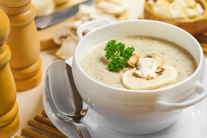 Классический грибной крем-суп со сливками