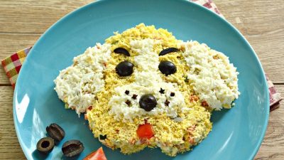 Салат «Собака» с сардинами