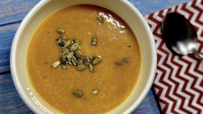 Тыквенный крем-суп с сыром