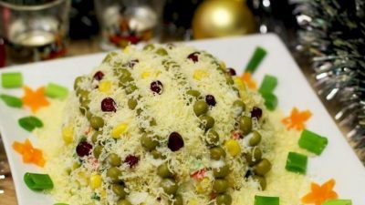 Салат «Сугроб» с крабовыми палочками