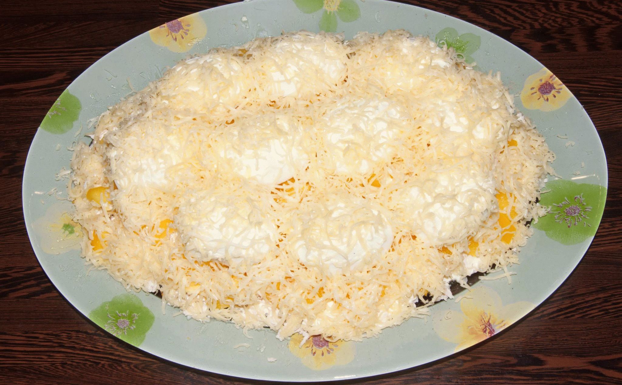 Салат сугробы рецепт с фото классический простой пошаговый