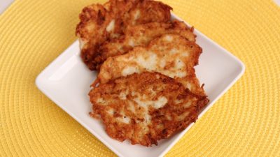 Хашбраун из картофеля с болгарским перцем