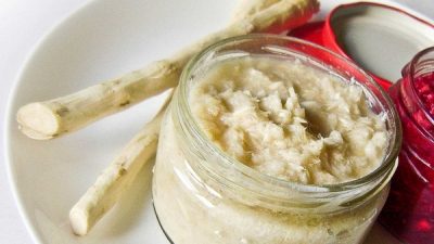 Заготовка из хрена с уксусом на зиму