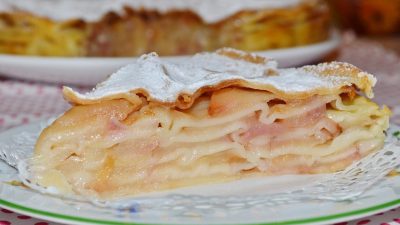 Слоеное тесто с уксусом для шарлотки