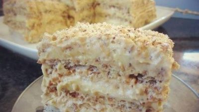 Египетский торт с молочным кремом