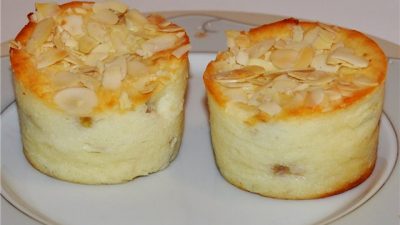 Творожно-банановое суфле с манкой