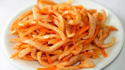 Кальмары «Хе» с кунжутом