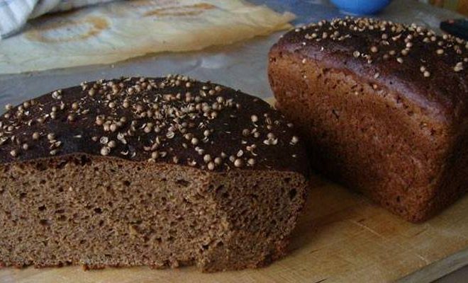 Бородинский хлеб с кориандром и тмином в духовке