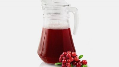 Освежающий морс из замороженной клюквы