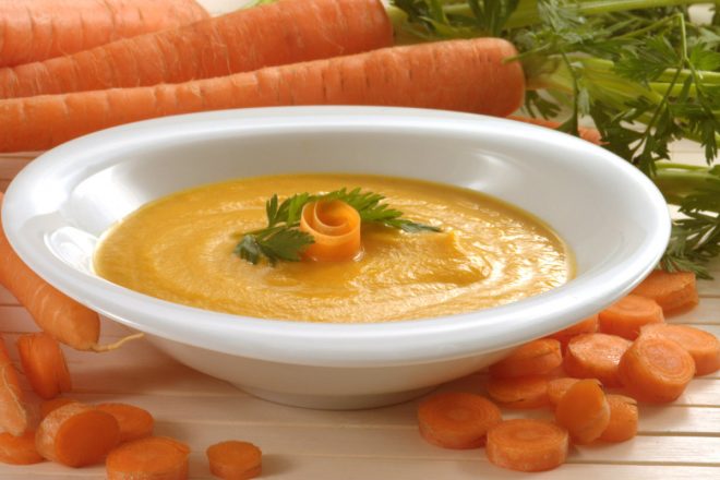 Диетический морковный суп-пюре с овощами