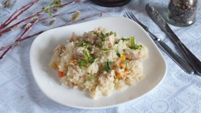 Узбекский плов с индейкой в казане