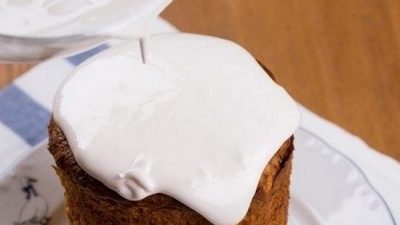 Глазурь для пасхального кулича с лимонным соком