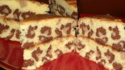 Бисквитный кекс «Леопард»