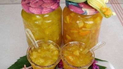 Апельсиновое варенье с кабачком и лимоном