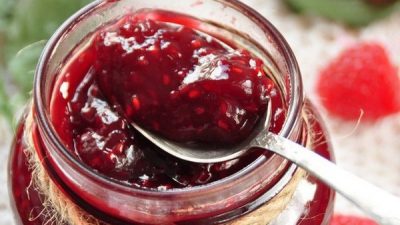 Ароматное малиновое варенье без варки