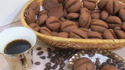Ароматное печенье «Кофейные зерна»