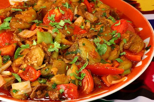 Баклажаны с овощами – кулинарный рецепт