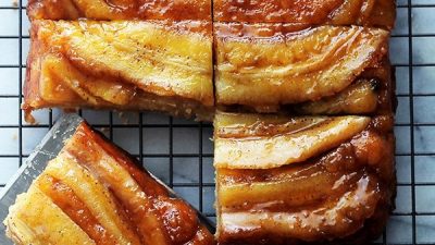 Бананово-карамельный пирог в духовке