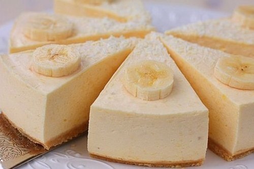 Банановый чизкейк с сырным суфле